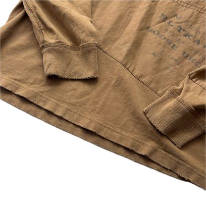 Polo Ralph Lauren Patchwork Sportsman Khaki Rugby Shirt - M