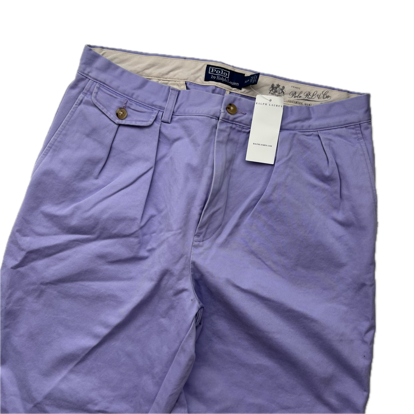 Polo Ralph Lauren Lavender Heritage Whitman Chino Pants Trousers - 32x34