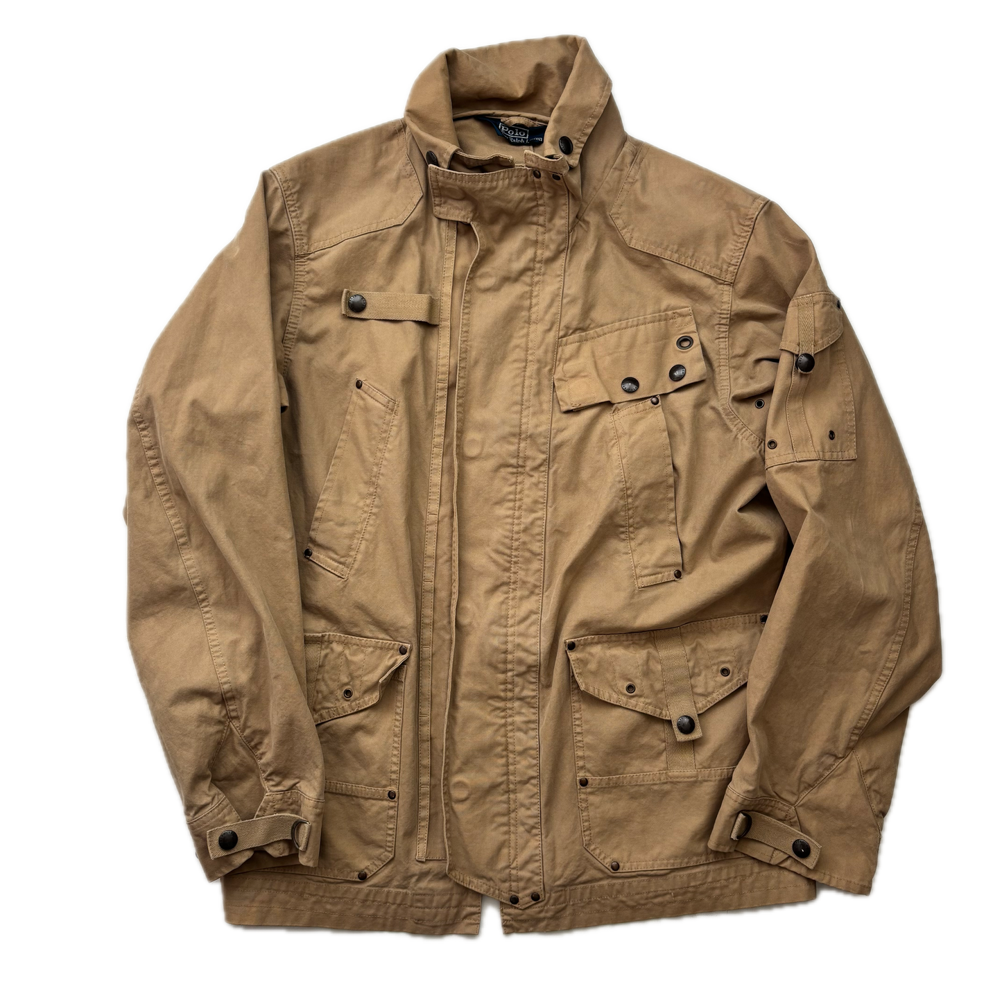 Polo Ralph Lauren Beige Tan Utility Jacket Military - L