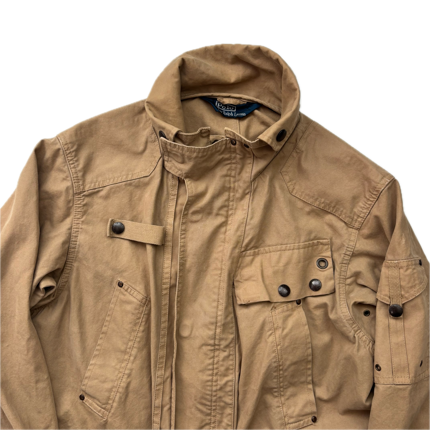 Polo Ralph Lauren Beige Tan Utility Jacket Military - L
