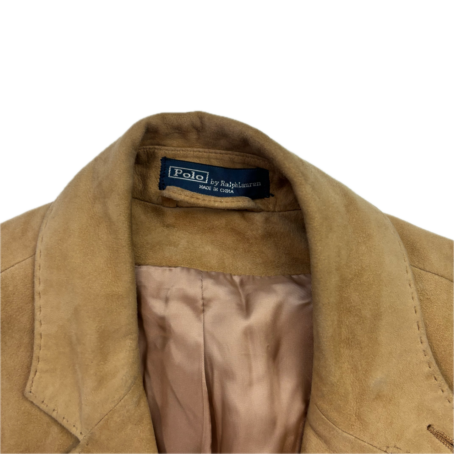 Polo Ralph Lauren Tan Suede Blazer Sports Coat Wool - 40R