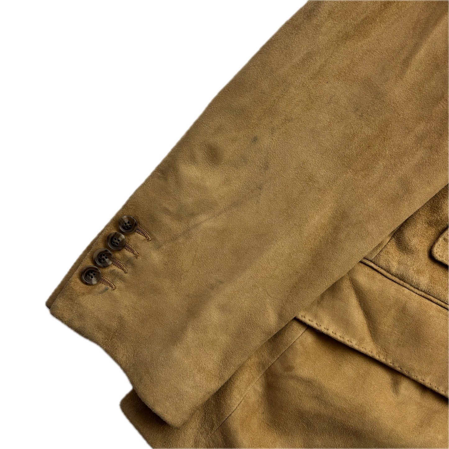 Polo Ralph Lauren Tan Suede Blazer Sports Coat Wool - 40R