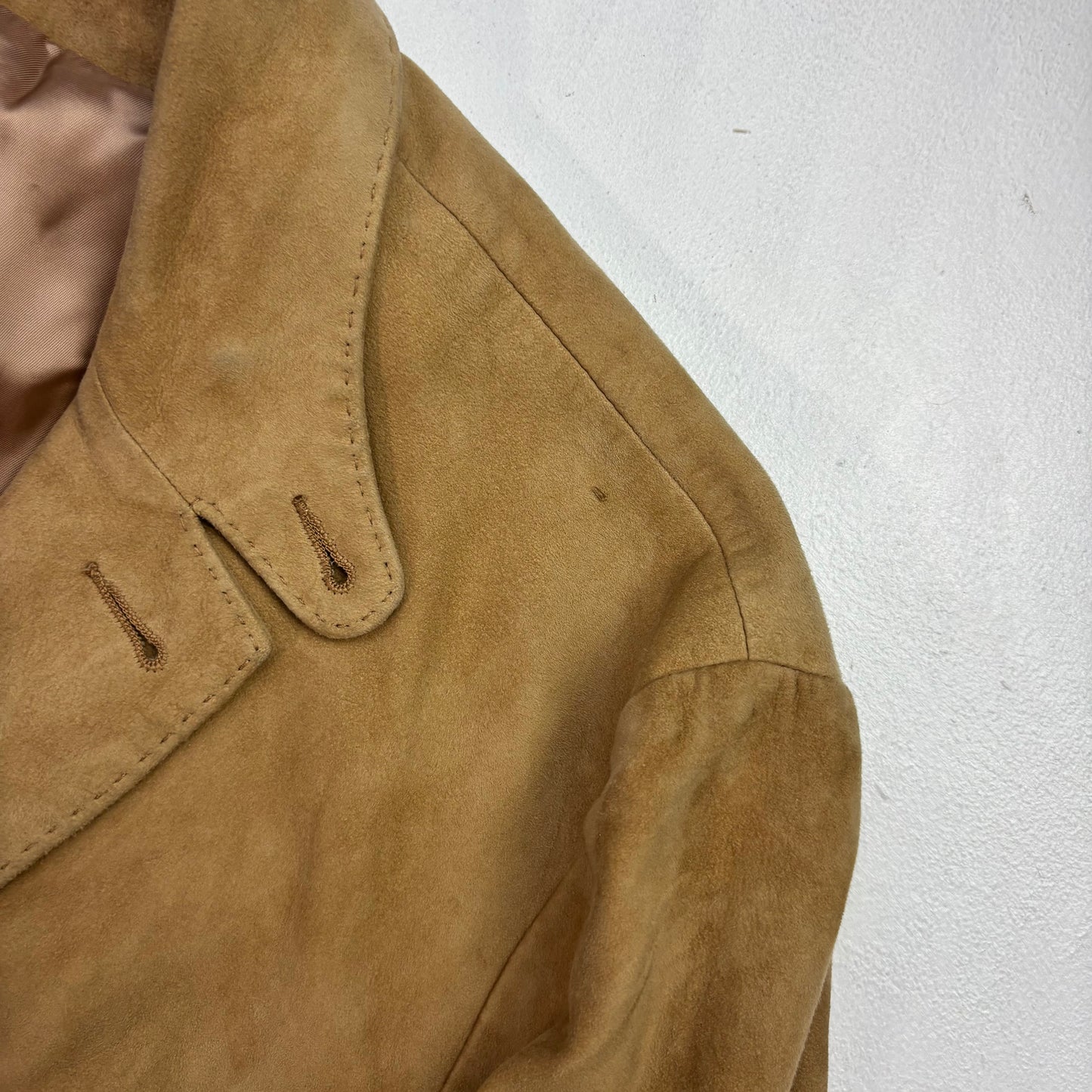 Polo Ralph Lauren Tan Suede Blazer Sports Coat Wool - 40R