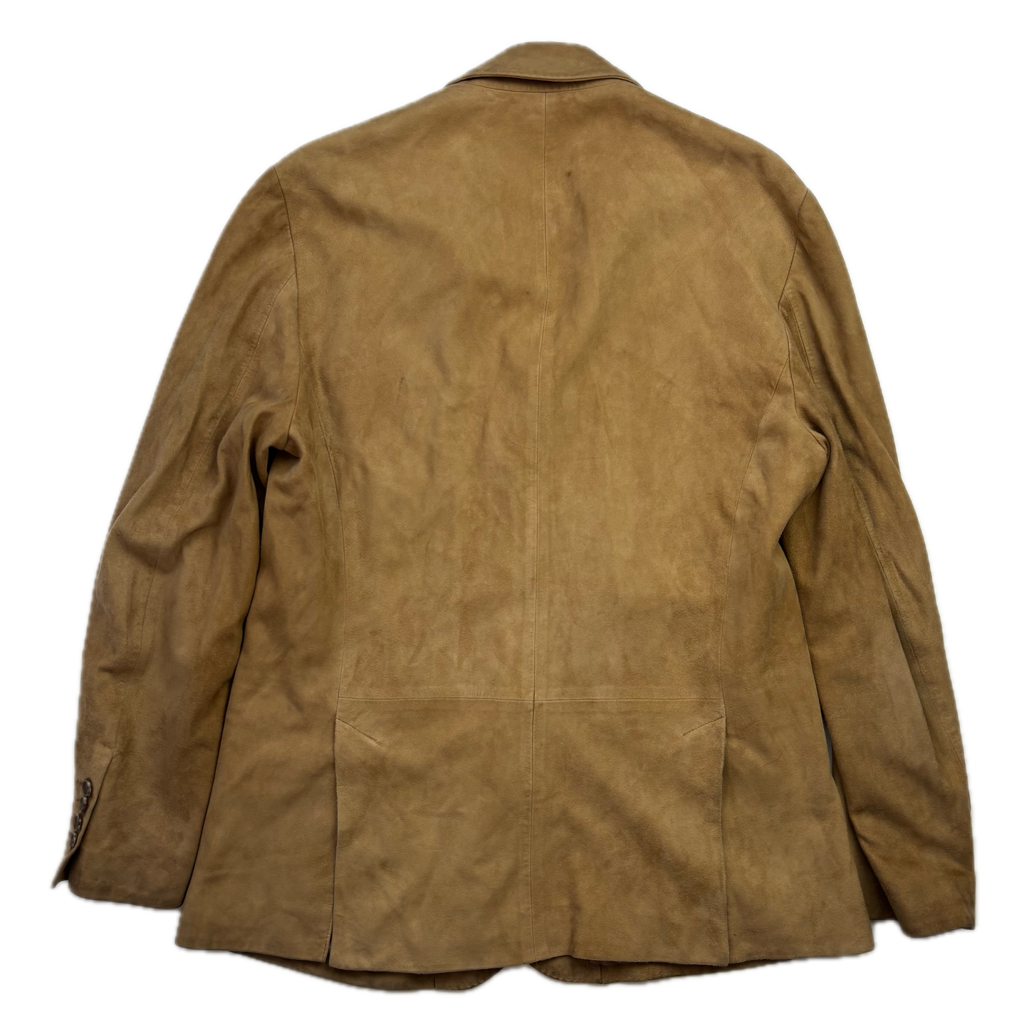 Polo Ralph Lauren Tan Suede Blazer Sports Coat Wool - 40R