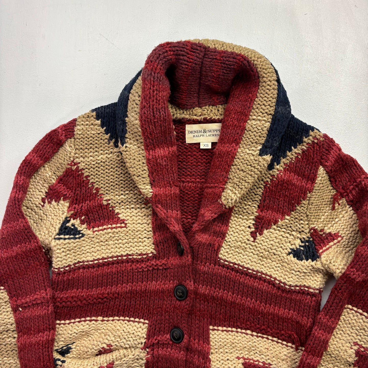 Denim & Supply Union Jack Flag Cardigan (Cotton Linen) - XS