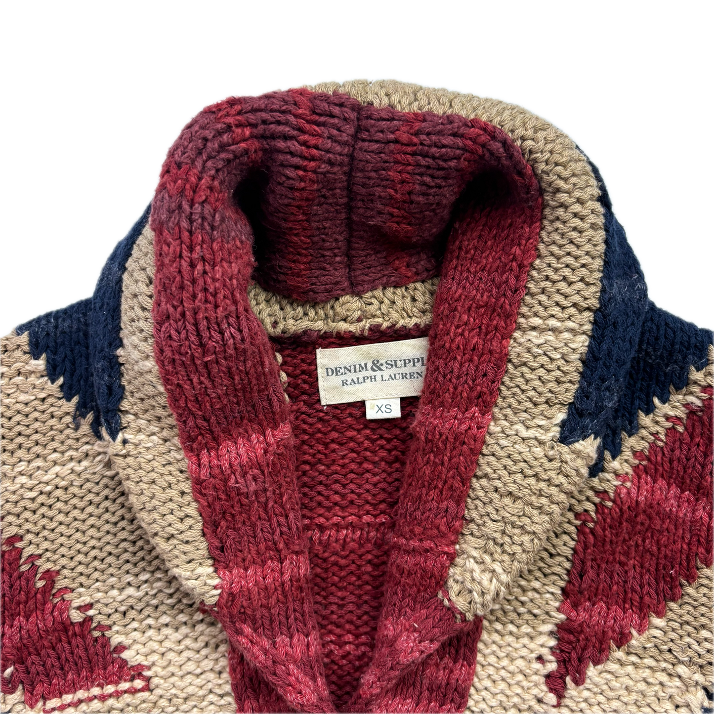 Denim & Supply Union Jack Flag Cardigan (Cotton Linen) - XS