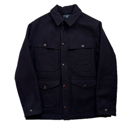 Polo Ralph Lauren Navy Blue Mackinaw Cruiser Hunting Jacket (Wool) - M