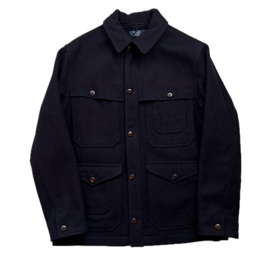 Polo Ralph Lauren Navy Blue Mackinaw Cruiser Hunting Jacket (Wool) - M