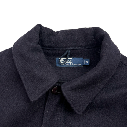 Polo Ralph Lauren Navy Blue Mackinaw Cruiser Hunting Jacket (Wool) - M