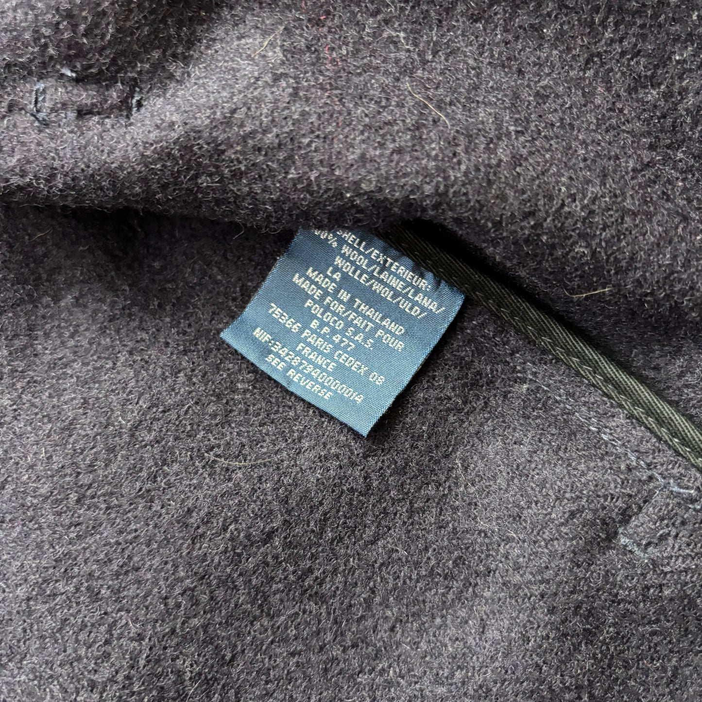 Polo Ralph Lauren Navy Blue Mackinaw Cruiser Hunting Jacket (Wool) - M