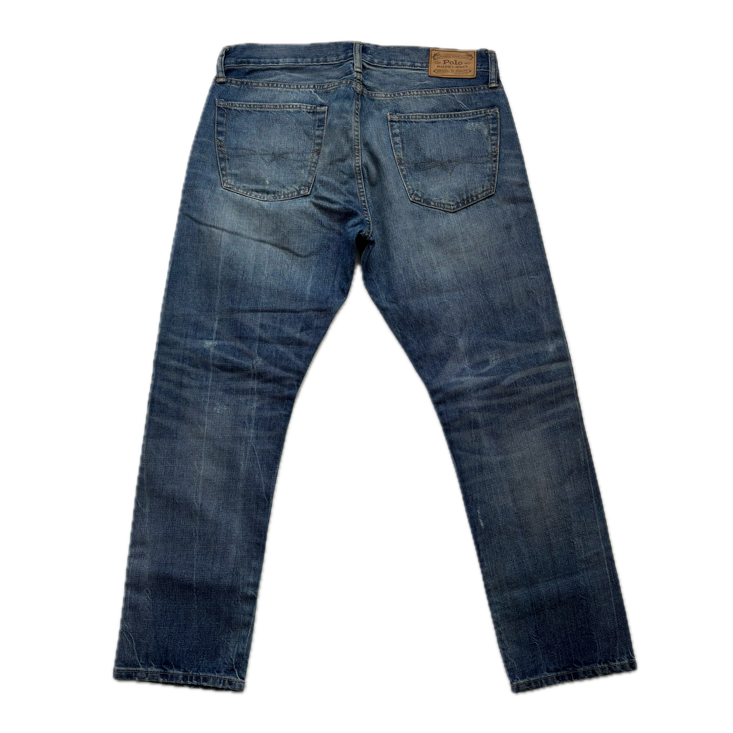 Polo Ralph Lauren Sullivan Slim Jeans 229th Tiger Patch Distressed - 34x30