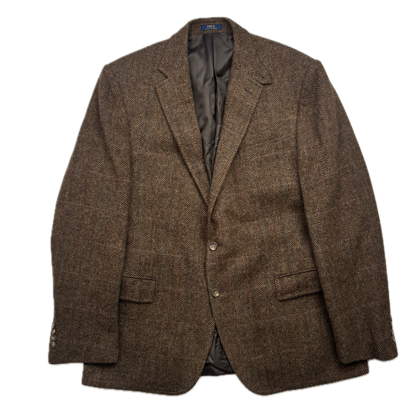 Polo Ralph Lauren Brown Tweed Blazer Herringbone(Wool) - 44R