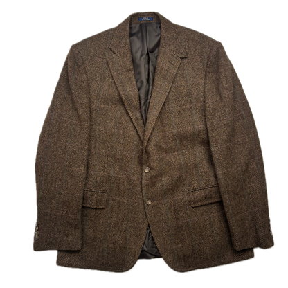 Polo Ralph Lauren Brown Tweed Blazer Herringbone(Wool) - 44R