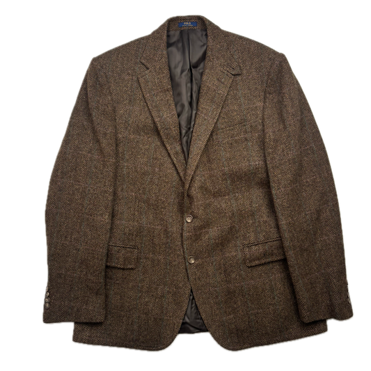 Polo Ralph Lauren Brown Tweed Blazer Herringbone(Wool) - 44R