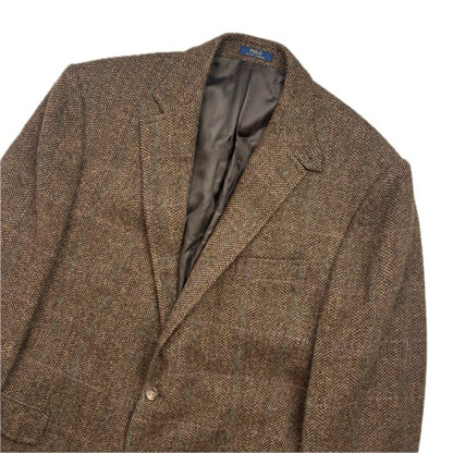 Polo Ralph Lauren Brown Tweed Blazer Herringbone(Wool) - 44R