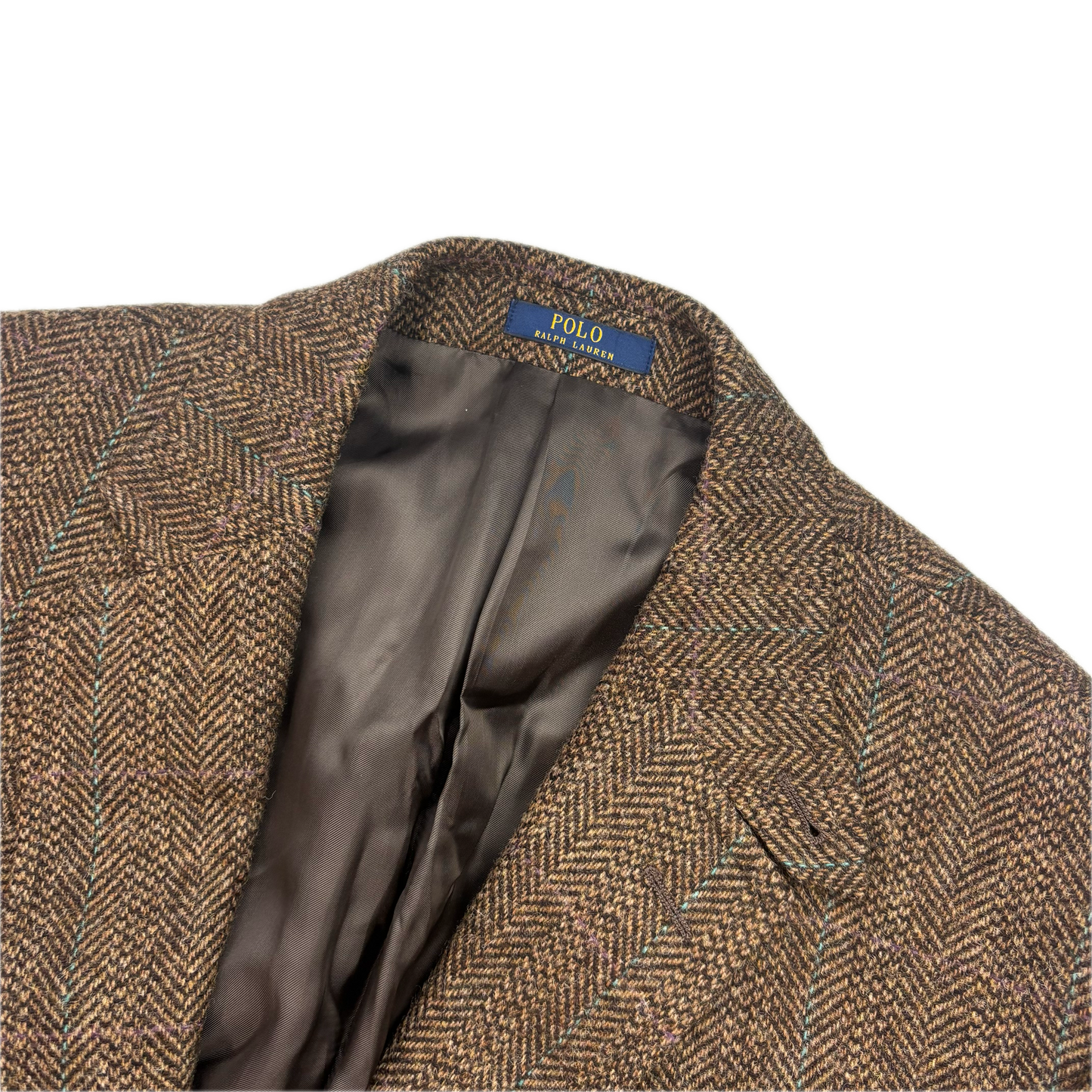 Polo Ralph Lauren Brown Tweed Blazer Herringbone(Wool) - 44R
