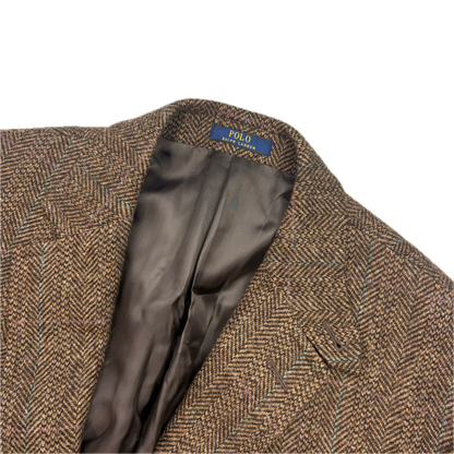 Polo Ralph Lauren Brown Tweed Blazer Herringbone(Wool) - 44R