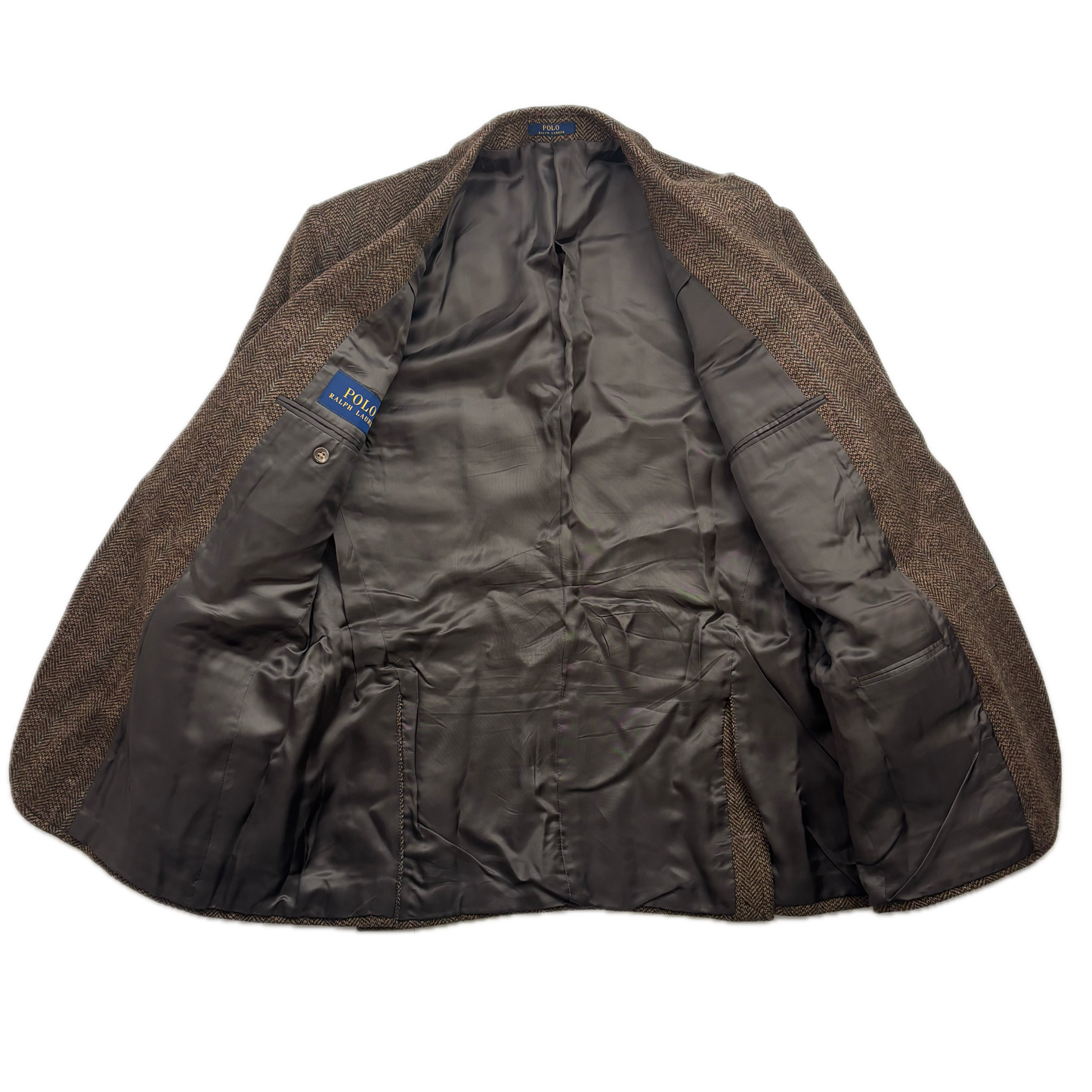 Polo Ralph Lauren Brown Tweed Blazer Herringbone(Wool) - 44R