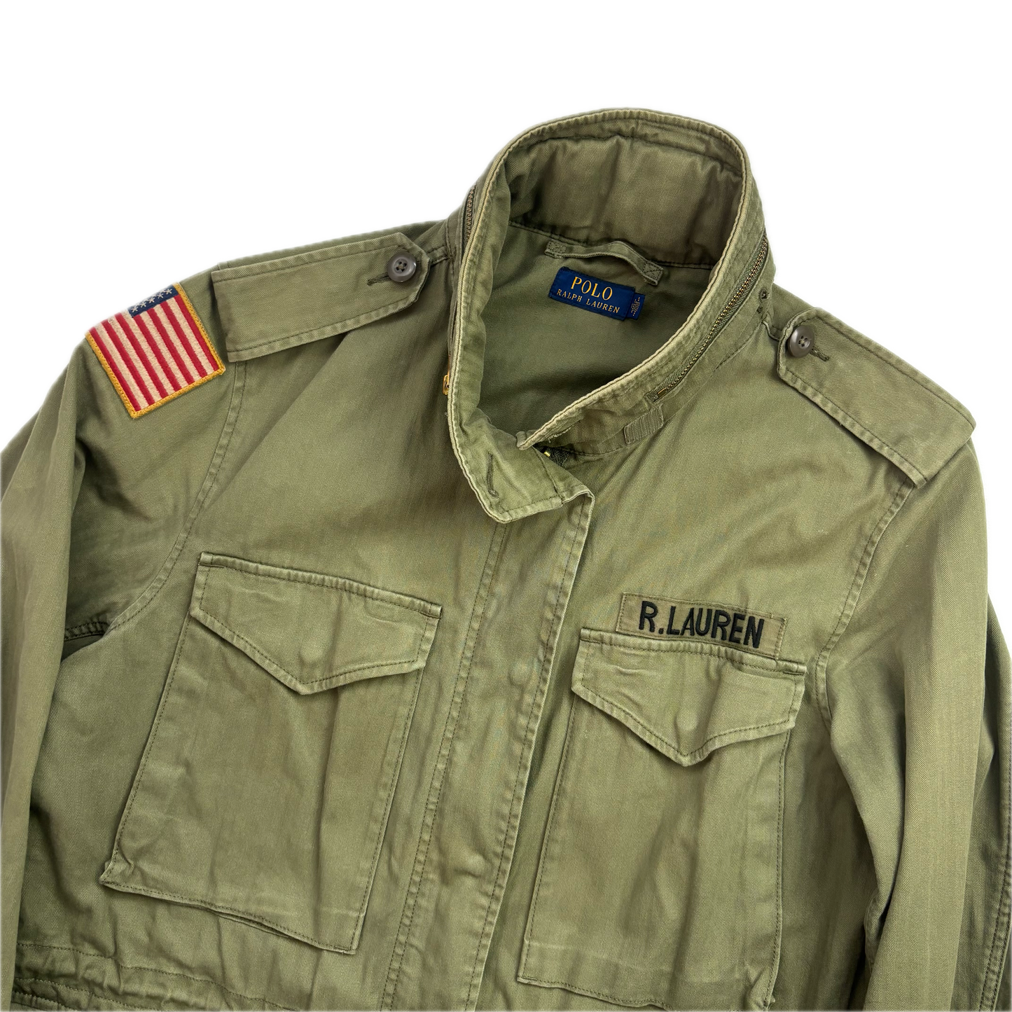 Polo Ralph Lauren Green Army Military Field Jacket - M
