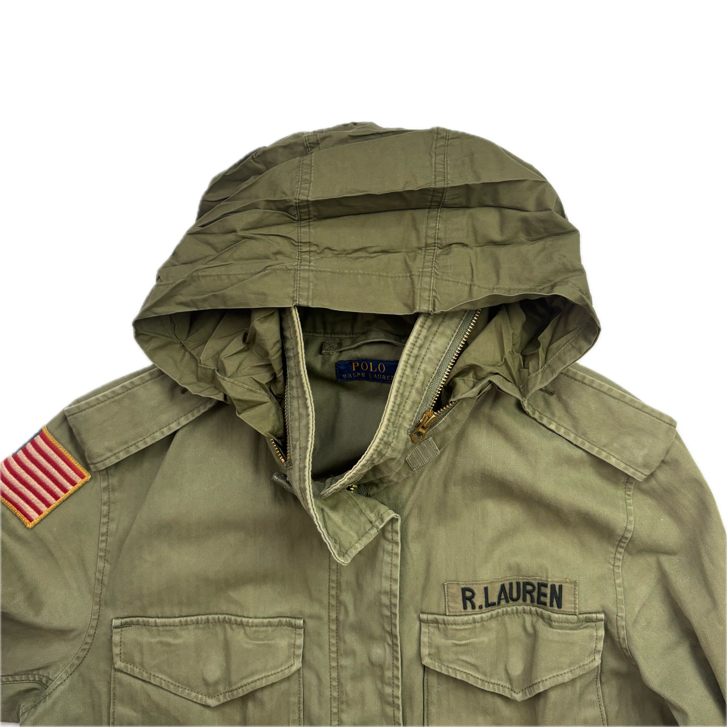 Polo Ralph Lauren Green Army Military Field Jacket - M