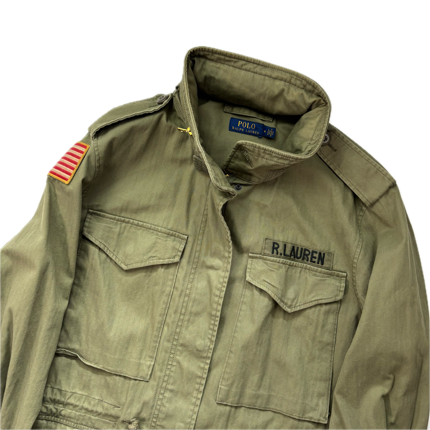 Polo Ralph Lauren Green Army Military Field Jacket - M