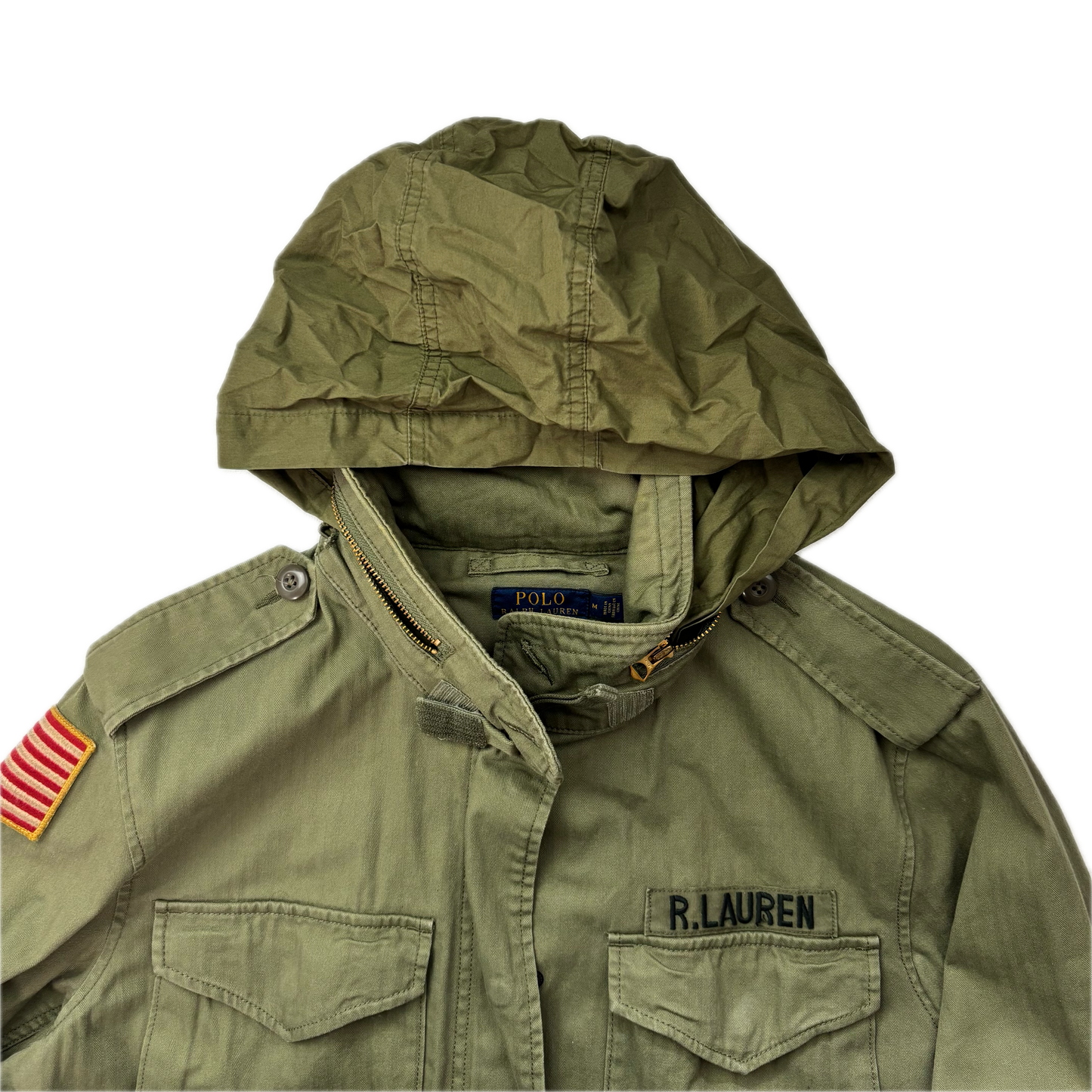 Polo Ralph Lauren Green Army Military Field Jacket - M