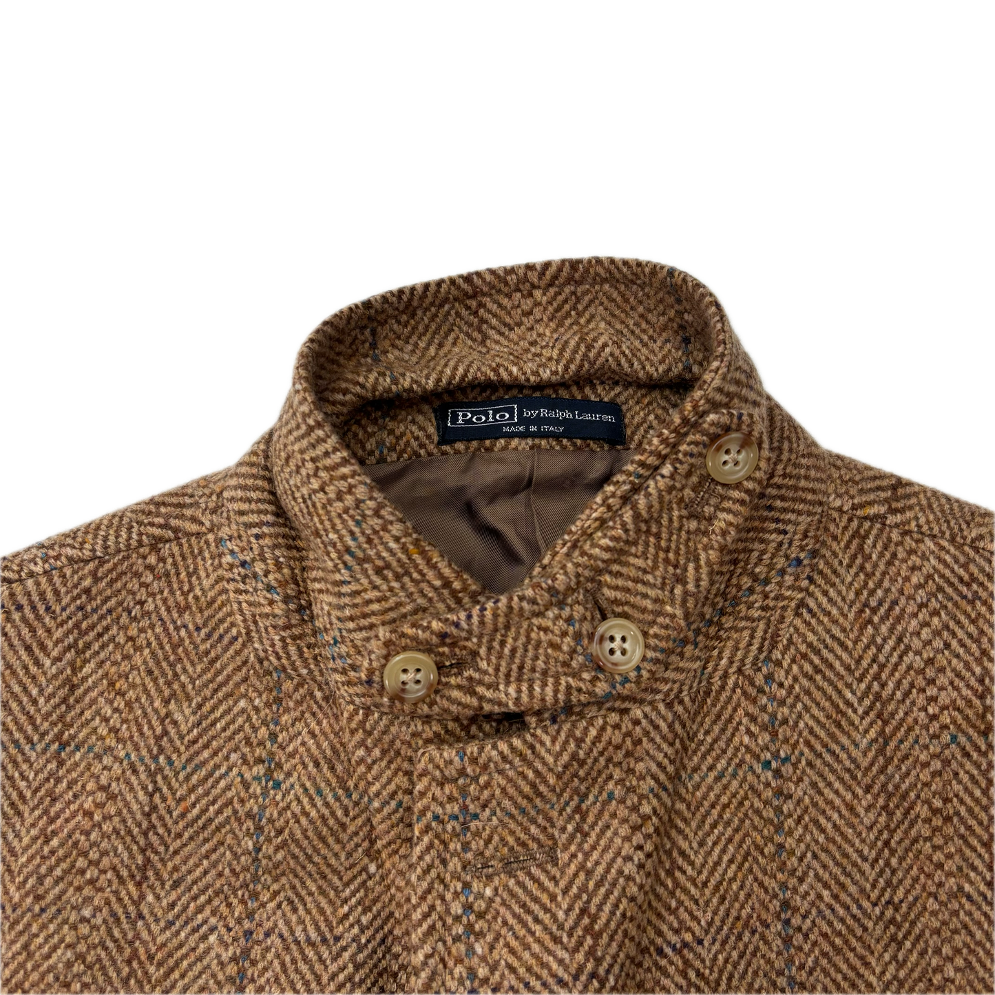 Polo Ralph Lauren Brown Tweed Hacking Blazer Herringbone (Wool) - 44R