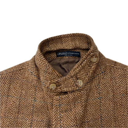 Polo Ralph Lauren Brown Tweed Hacking Blazer Herringbone (Wool) - 44R
