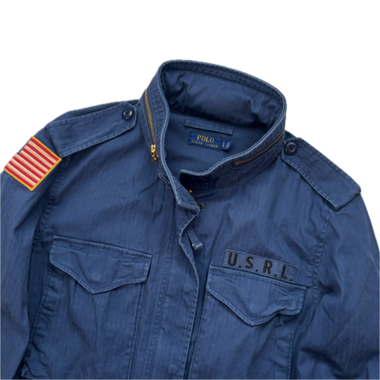 Navy Blue Military Army Parka Jacket  - L
