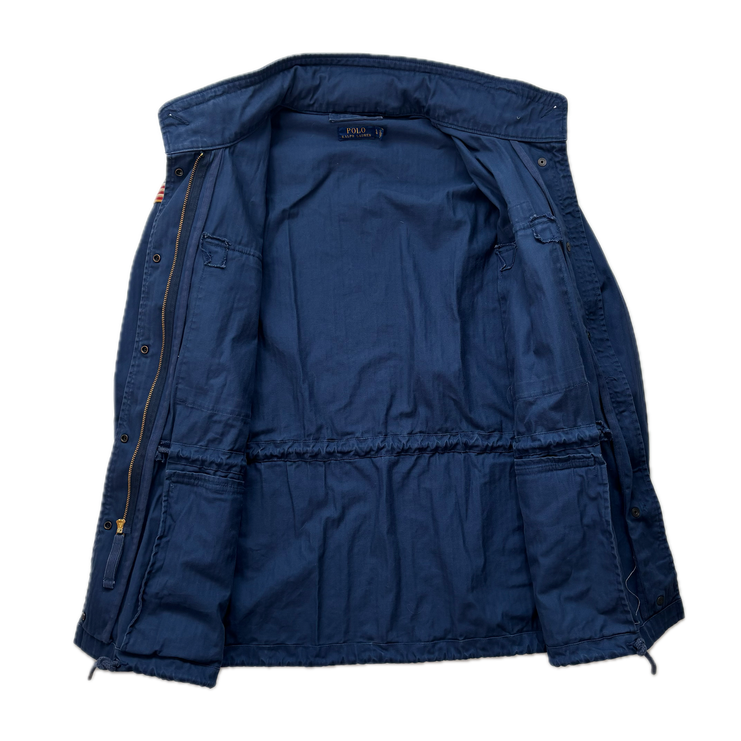 Navy Blue Military Army Parka Jacket  - L