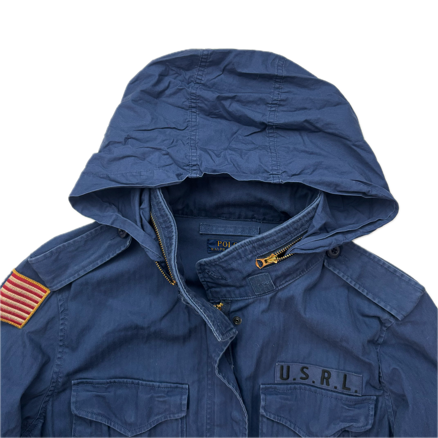 Navy Blue Military Army Parka Jacket  - L