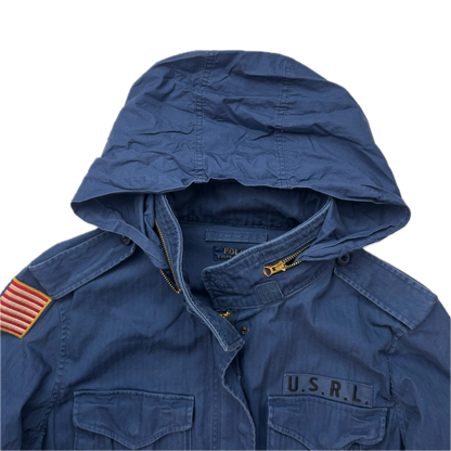 Navy Blue Military Army Parka Jacket  - L