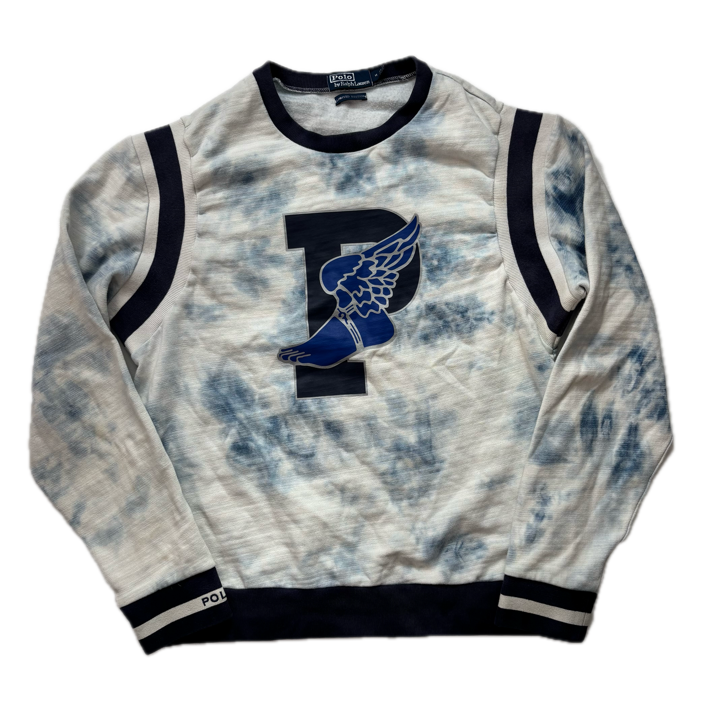 Polo Ralph Lauren Retro Indigo Tie Dye P-Wing Sweatshirt - M