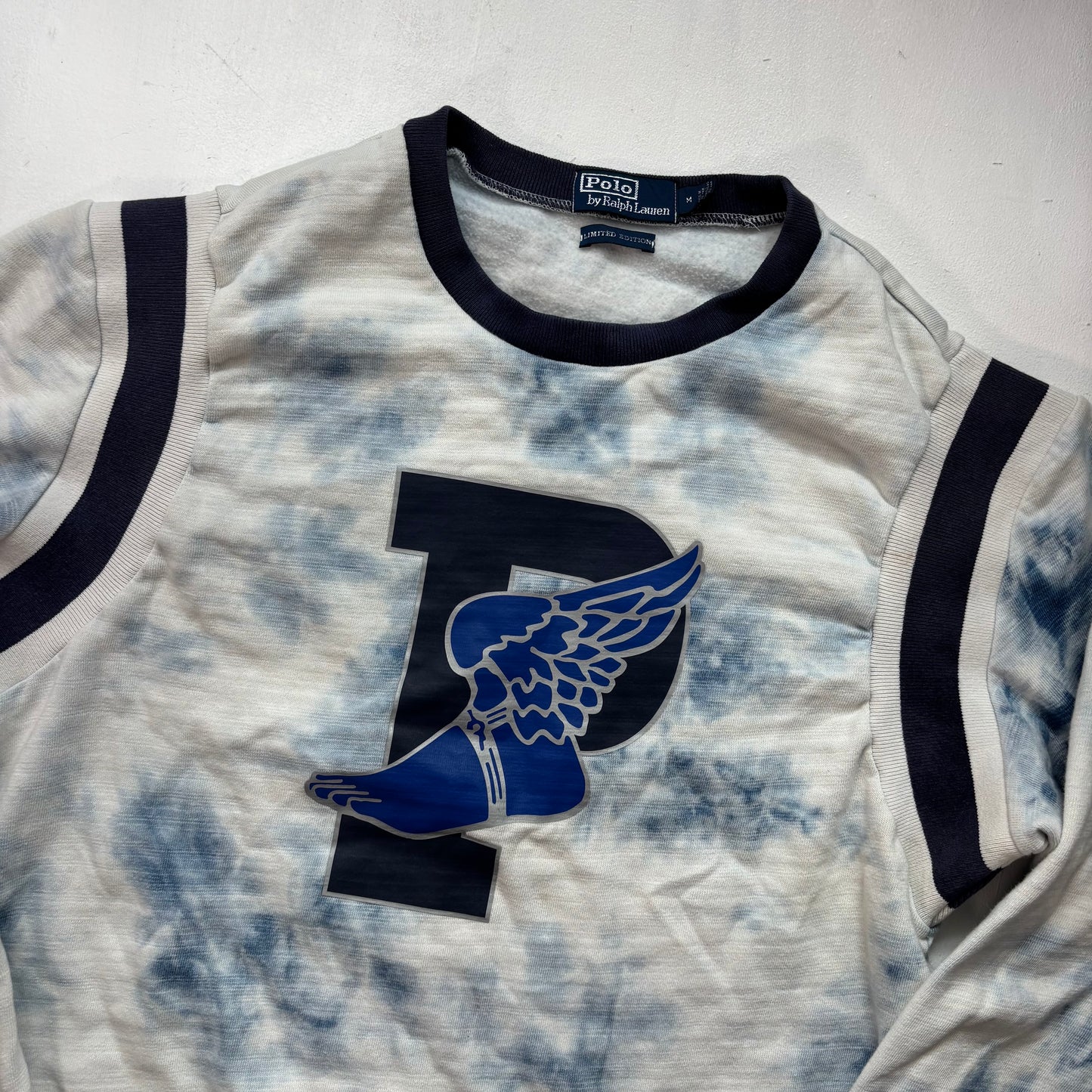 Polo Ralph Lauren Retro Indigo Tie Dye P-Wing Sweatshirt - M