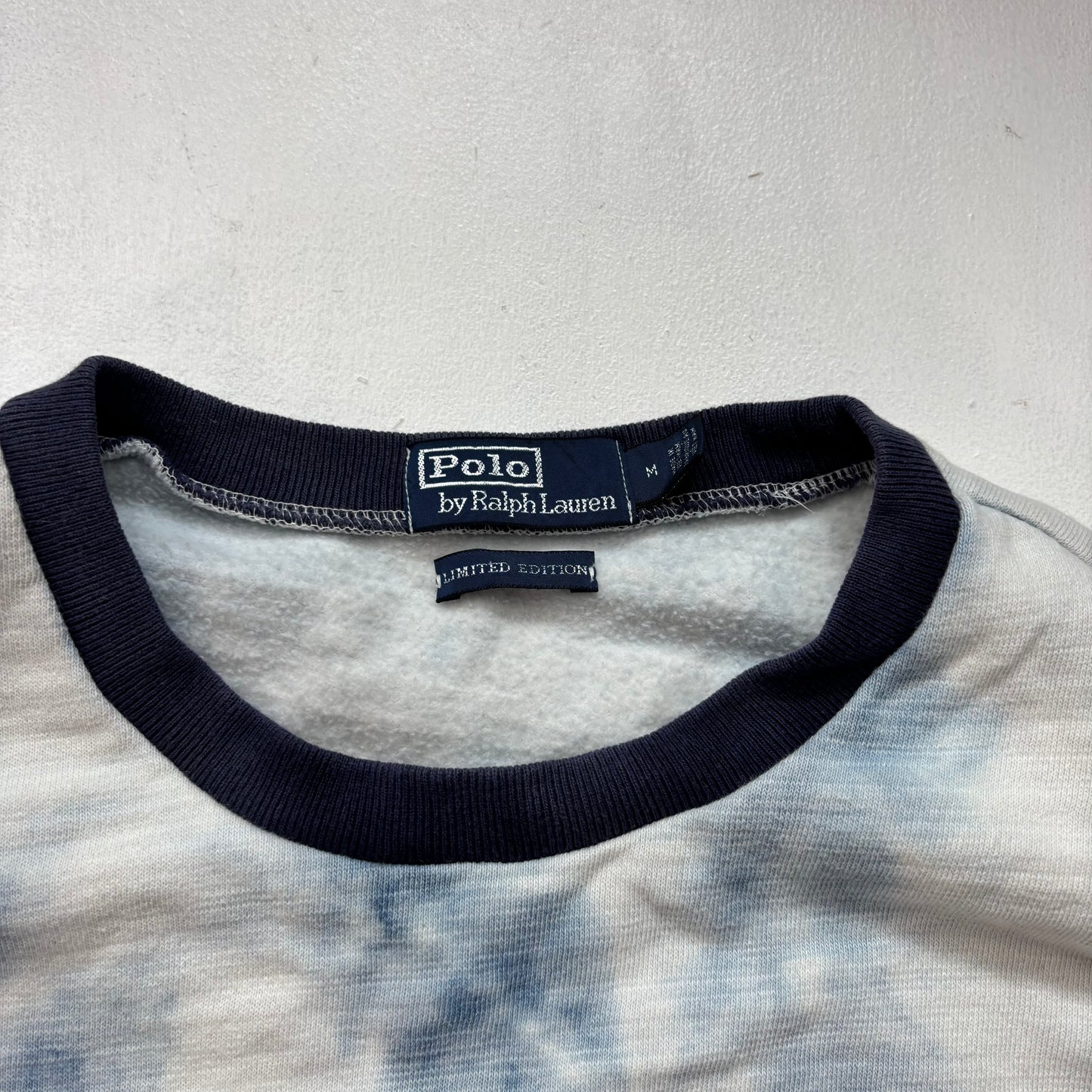 Polo Ralph Lauren Retro Indigo Tie Dye P-Wing Sweatshirt - M