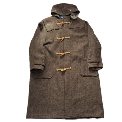 Polo Ralph Lauren Brown Tweed Duffle Coat 80’s USA (Wool) - XL