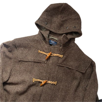 Polo Ralph Lauren Brown Tweed Duffle Coat 80’s USA (Wool) - XL