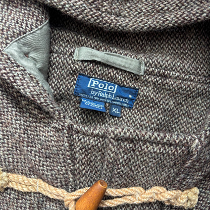 Polo Ralph Lauren Brown Tweed Duffle Coat 80’s USA (Wool) - XL