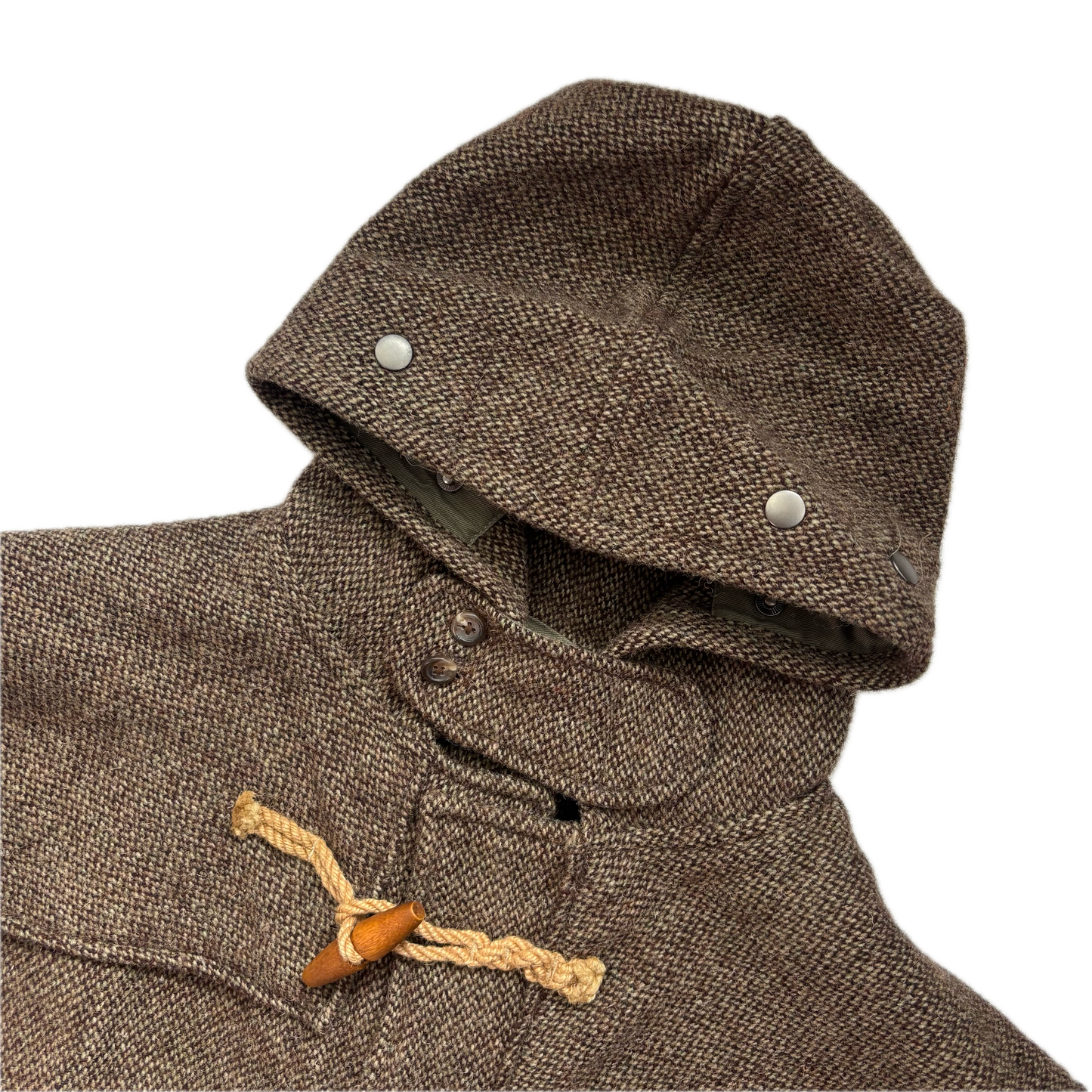 Polo Ralph Lauren Brown Tweed Duffle Coat 80’s USA (Wool) - XL