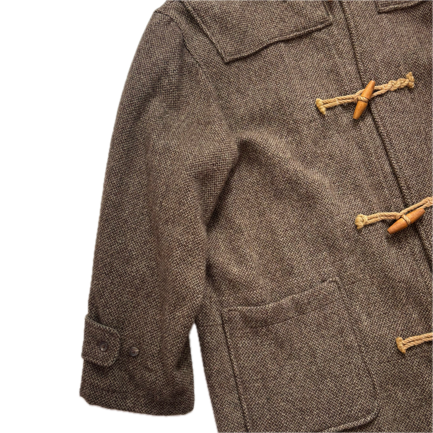 Polo Ralph Lauren Brown Tweed Duffle Coat 80’s USA (Wool) - XL