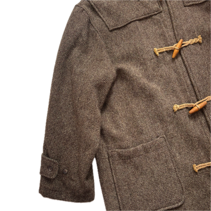 Polo Ralph Lauren Brown Tweed Duffle Coat 80’s USA (Wool) - XL