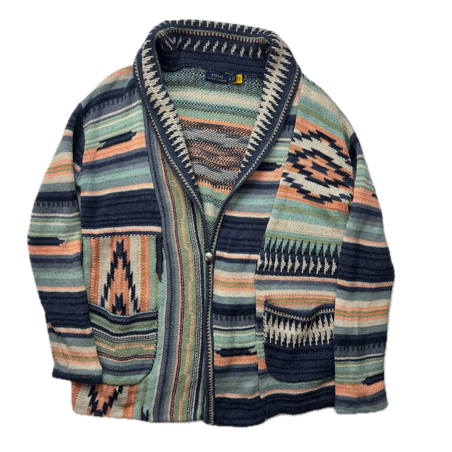 Polo Ralph Lauren Aztec Patchwork Cardigan Southwestern - XS