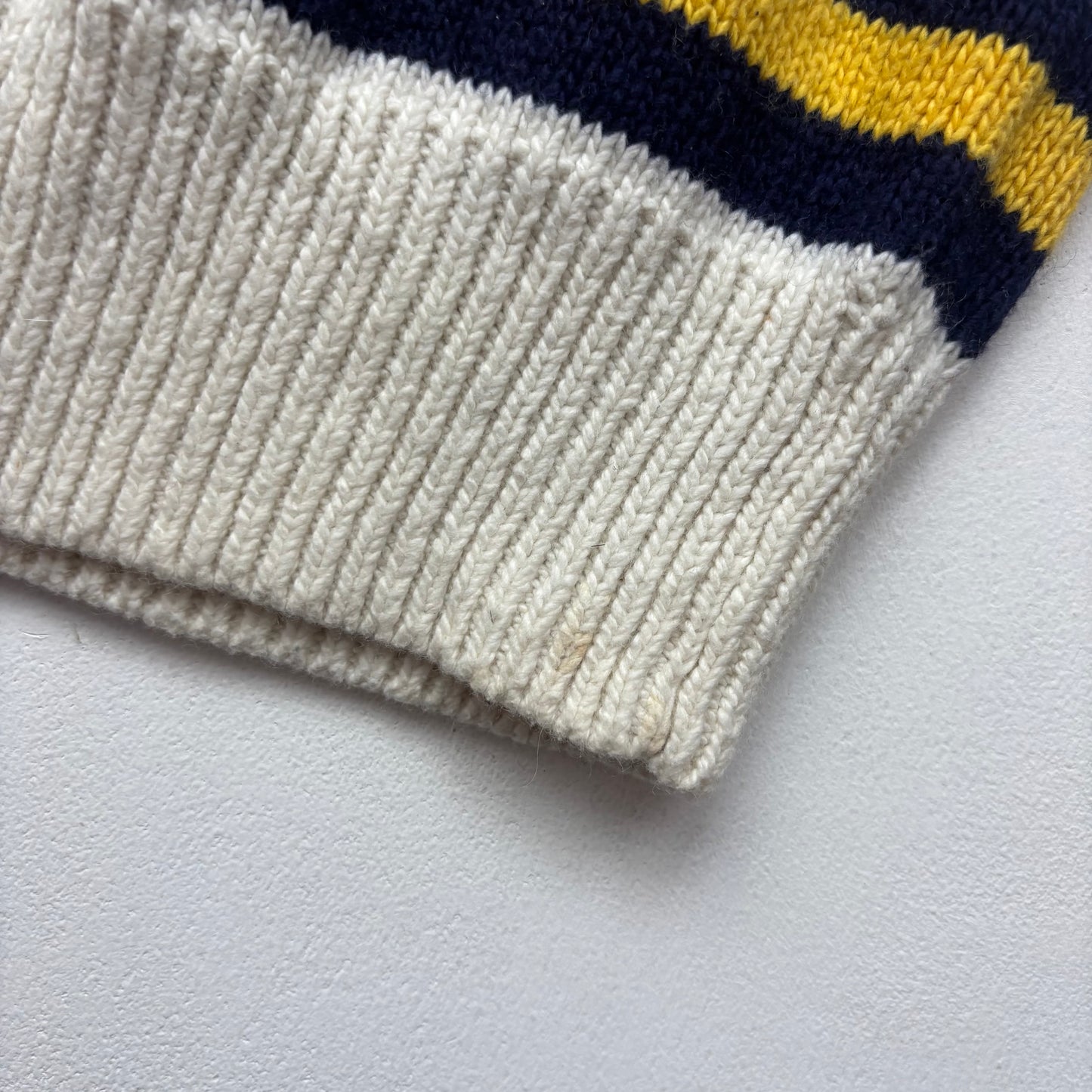 Polo Ralph Lauren Cream Cricket Jumper Cableknit (Cotton Cashmere)- M