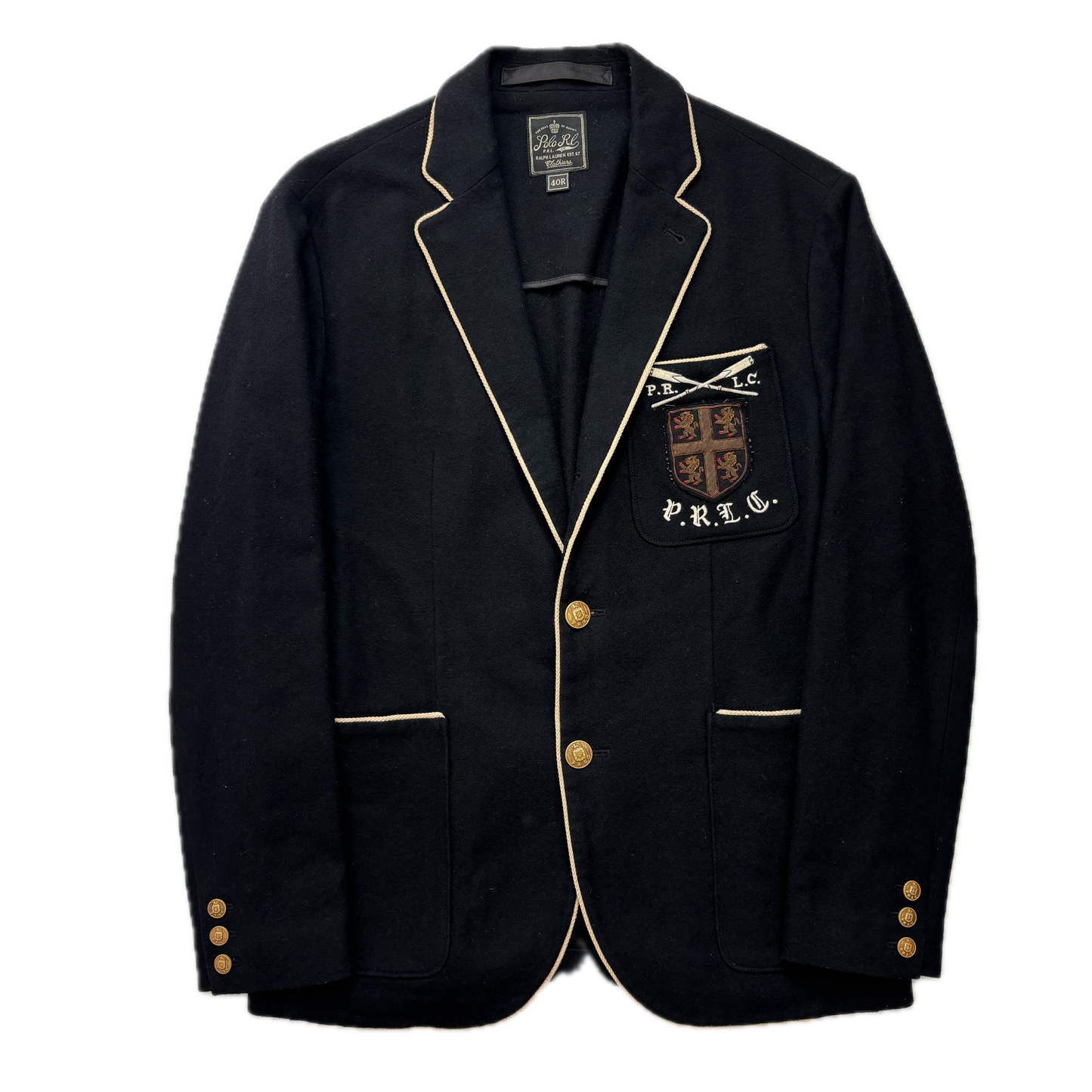 Polo Ralph Lauren Black Crest Sports Jacket Blazer - 40R
