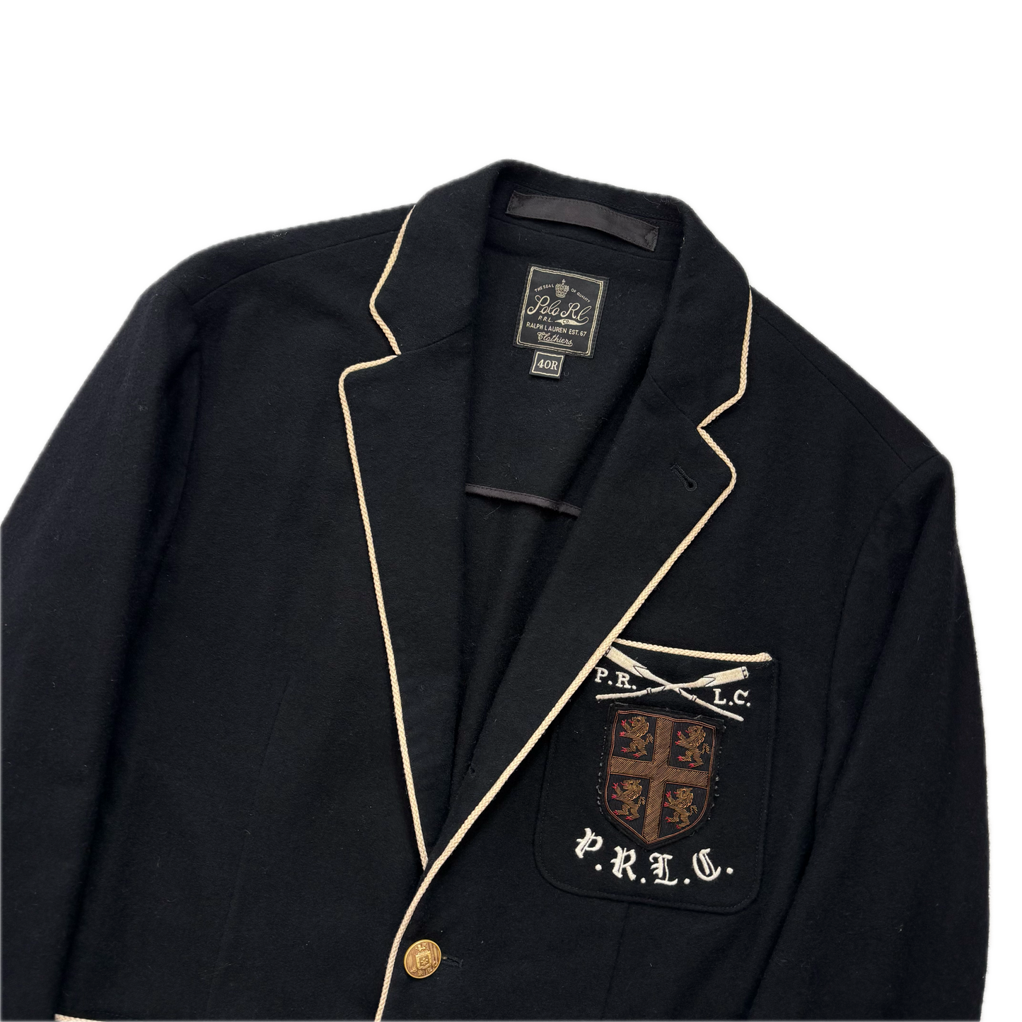 Polo Ralph Lauren Black Crest Sports Jacket Blazer - 40R