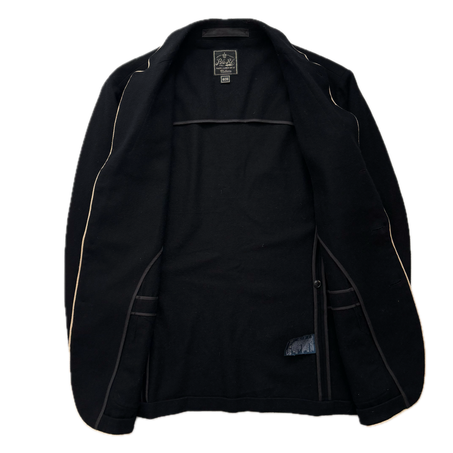 Polo Ralph Lauren Black Crest Sports Jacket Blazer - 40R