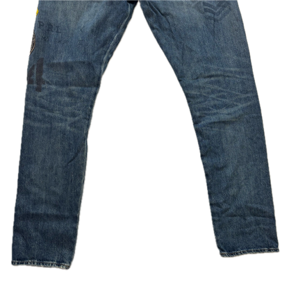 Polo Ralph Lauren Sullivan Slim Jeans Mountain Expedition Patch Distressed - 31x32