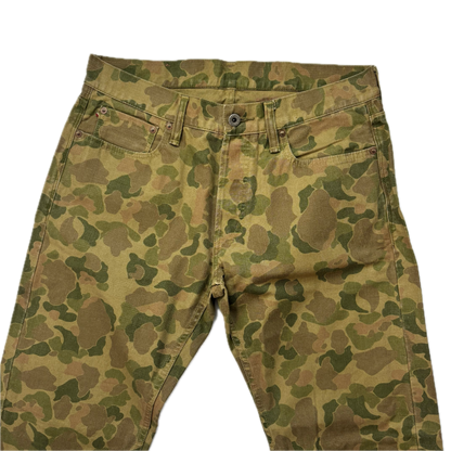 Denim & Supply Ralph Lauren Frogskin Camo Straight Jeans (Sample) - 32x32 (35x32)