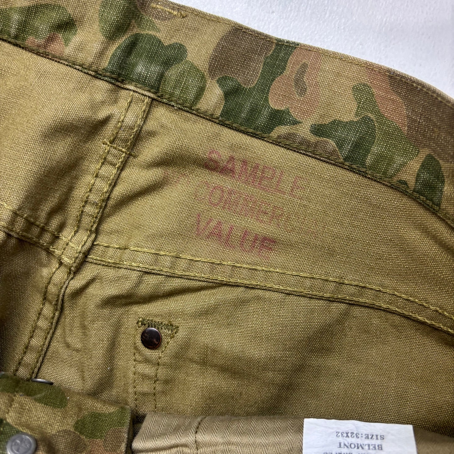 Denim & Supply Ralph Lauren Frogskin Camo Straight Jeans (Sample) - 32x32 (35x32)