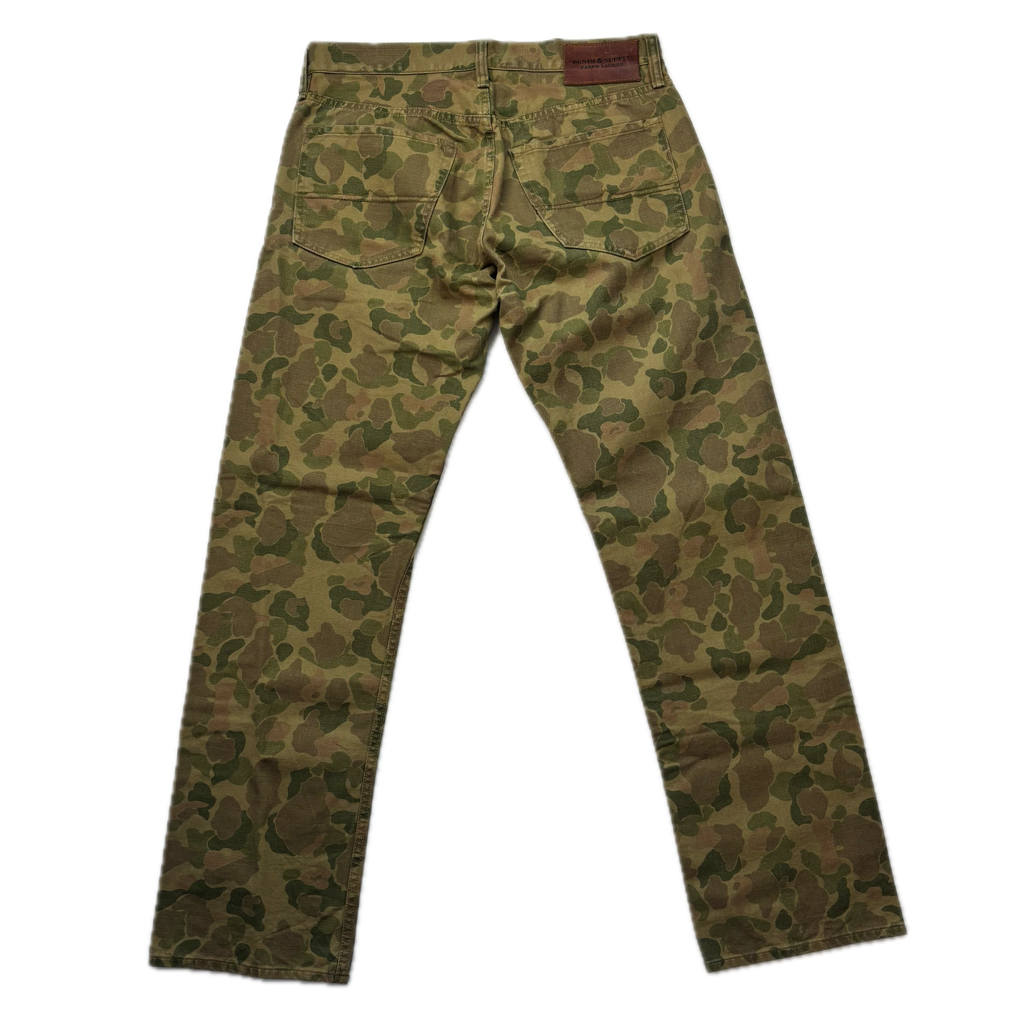 Denim & Supply Ralph Lauren Frogskin Camo Straight Jeans (Sample) - 32x32 (35x32)